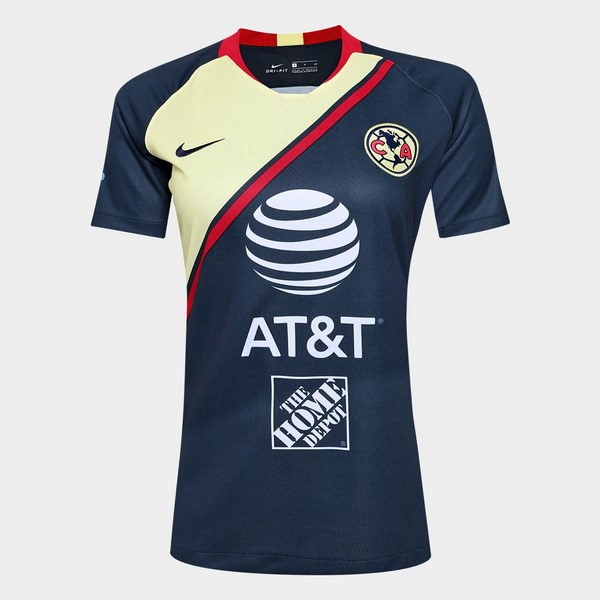 Camiseta Club América Replica Segunda Ropa Mujer 2018/19 Azul